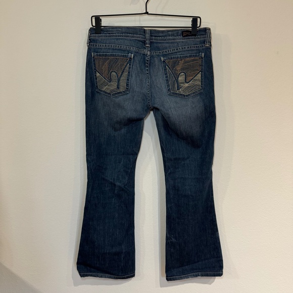 Citizens of Humanity Jeans Women's 29 Blue Paloma Stretch Low Waist Flair Leg - Picture 7 of 11